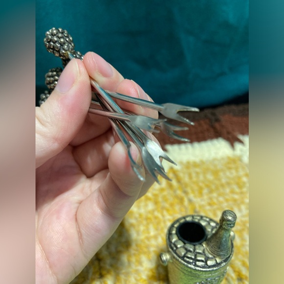 Cocktail Appetizer Grape Wine Food Metal Picks - Set of 6 - Picture 7 of 16